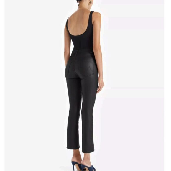 MOTHER Black Leather Jeans - Picture 6 of 14